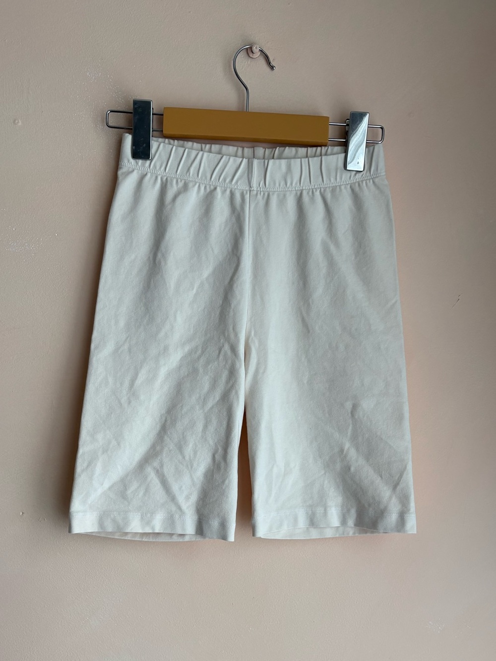 Los Angeles Apparel Cream Bike shorts